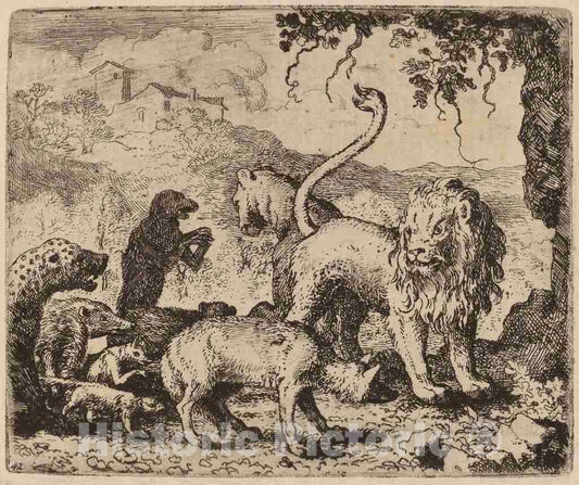 Art Print : Allart Van Everdingen, Reynard Accused, c.1651 - Vintage Wall Art