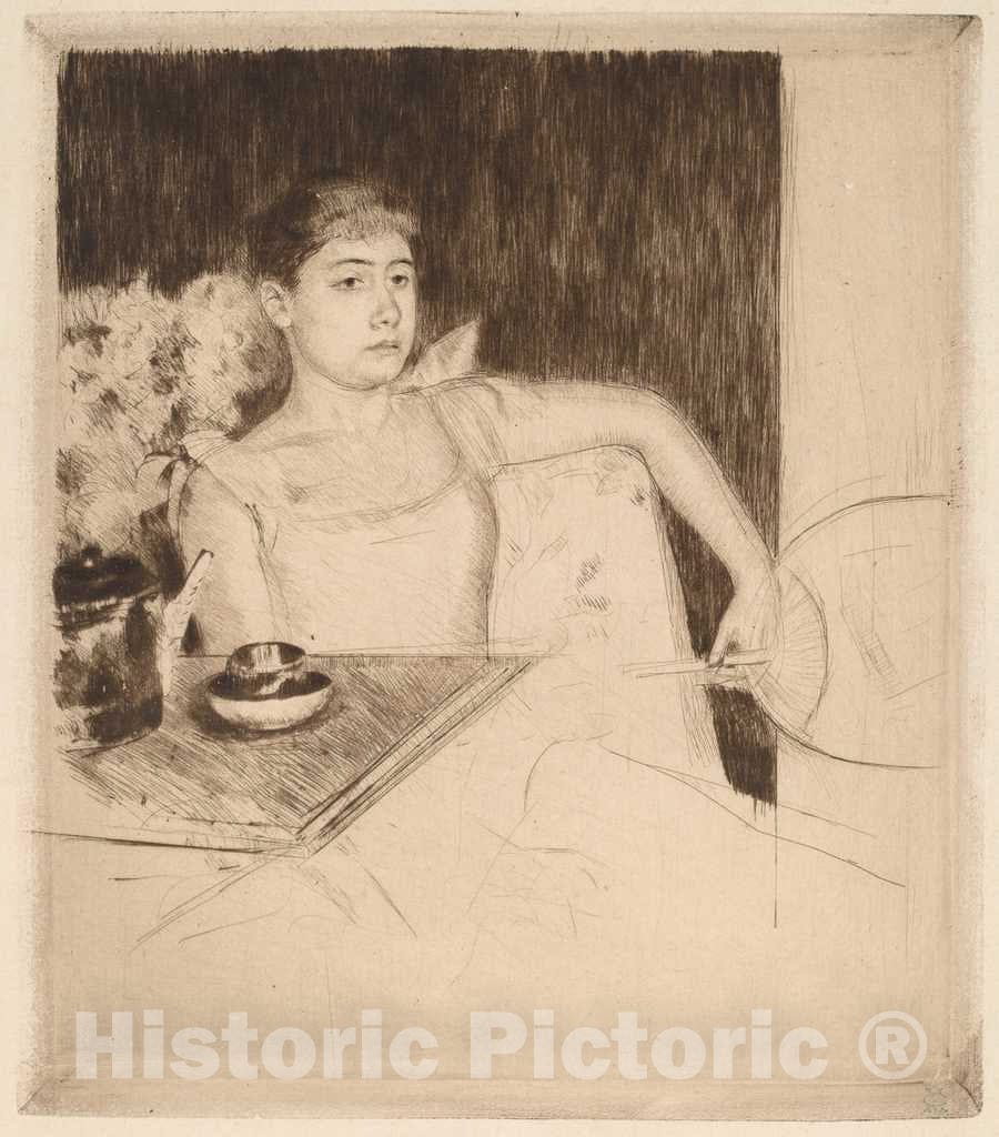 Art Print : Mary Cassatt, Tea, c. 1890 - Vintage Wall Art
