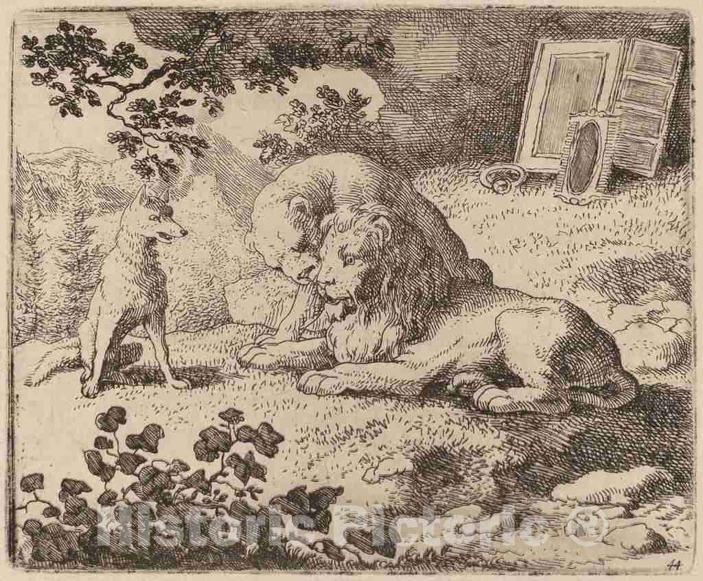 Art Print : Allart Van Everdingen, Reynard Describes The Missing Treasures, c.1651 - Vintage Wall Art