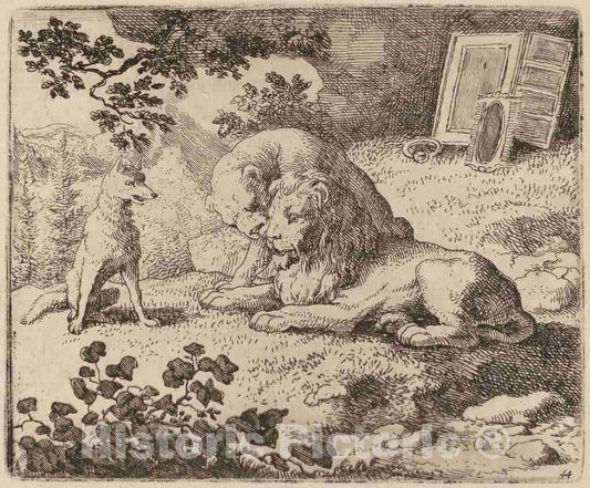 Art Print : Allart Van Everdingen, Reynard Describes The Missing Treasures, c.1651 - Vintage Wall Art