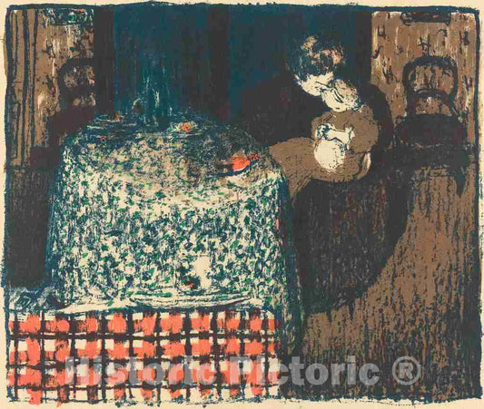Art Print : Edouard Vuillard, Motherhood (Maternite), 1896 - Vintage Wall Art