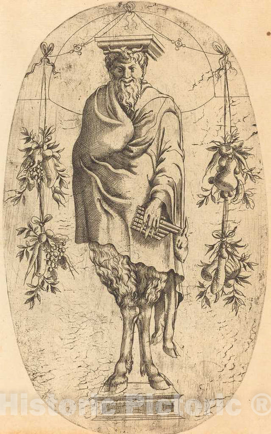 Art Print : Jean Mignon, Pan - Vintage Wall Art