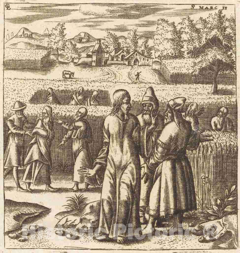 Art Print : LÃ©onard Gaultier, Christ and The Sabbath Laws, c.1576 - Vintage Wall Art