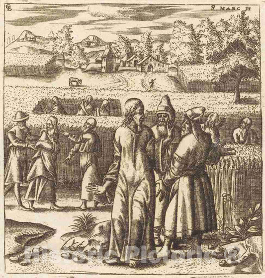 Art Print : LÃ©onard Gaultier, Christ and The Sabbath Laws, c.1576 - Vintage Wall Art