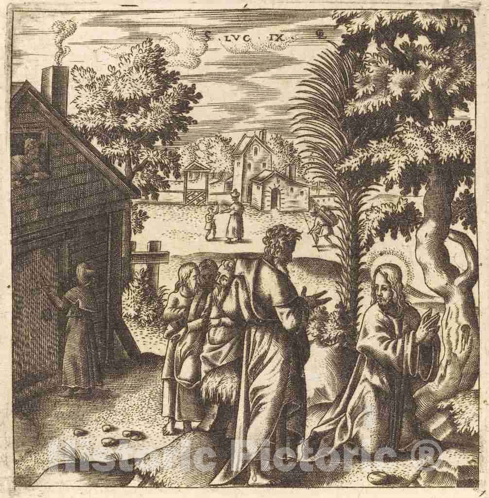 Art Print : LÃ©onard Gaultier, Christ Praying, c.1578 - Vintage Wall Art