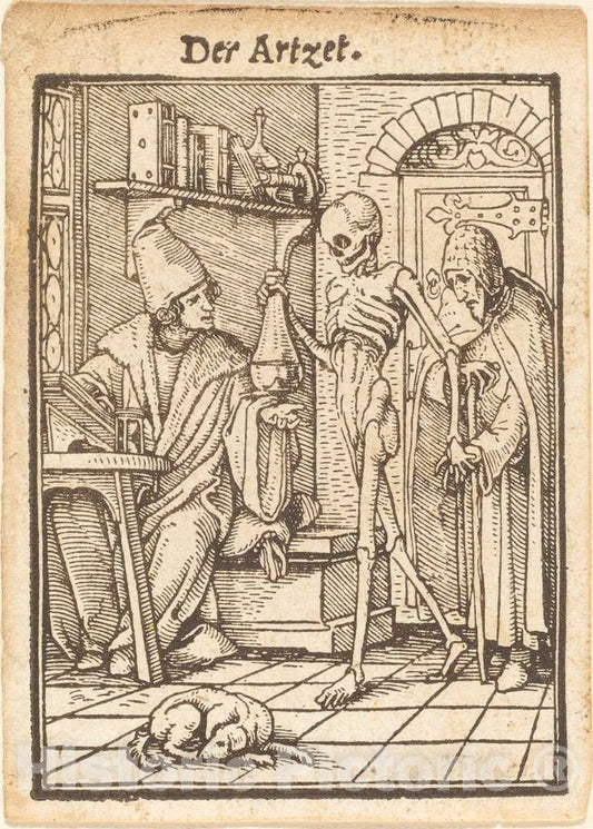 Art Print : Hans Holbein The Younger, Physician - Vintage Wall Art