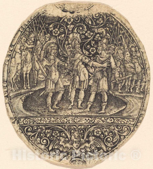 Art Print : Antoine Jacquard, The Three Horatii - Vintage Wall Art