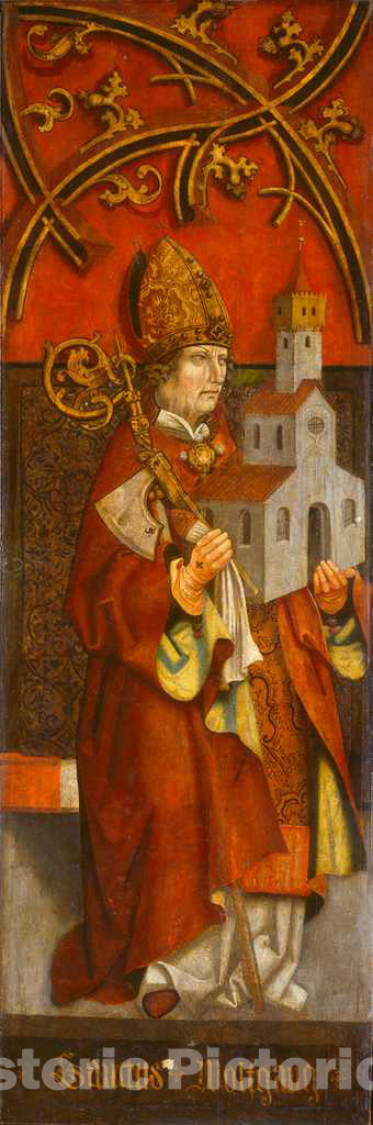 Art Print : Saint Wolfgang, c.1513 - Vintage Wall Art