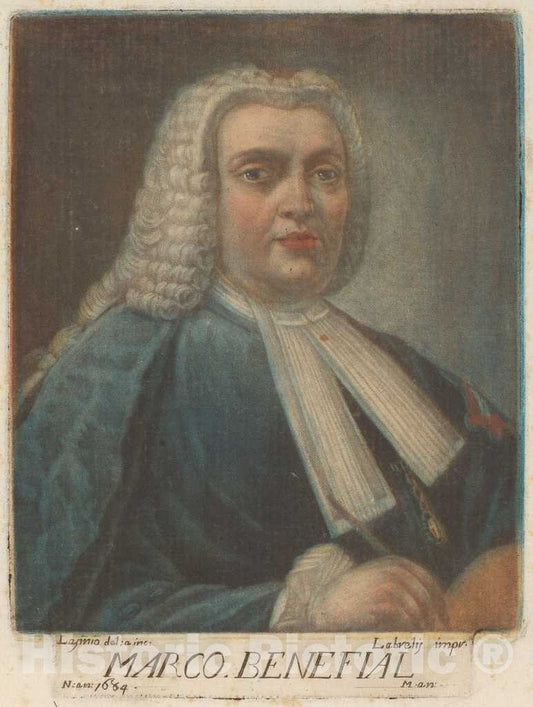 Art Print : Lasinio, After Marco Benefial, Marco Benefial, 1789 - Vintage Wall Art