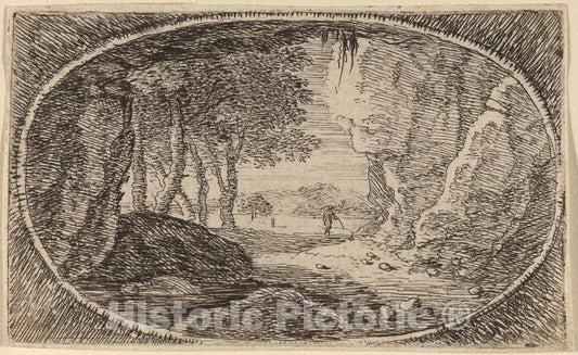 Art Print : Herman Van Swanevelt, The Rocks - Vintage Wall Art