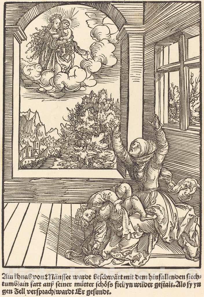 Art Print : Ain khnab von Mansee wardt, c. 1503 - Vintage Wall Art
