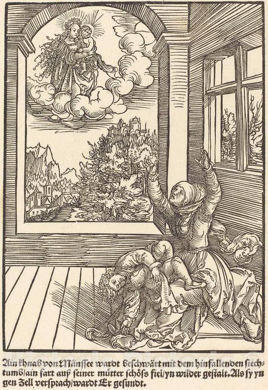 Art Print : Ain khnab von Mansee wardt, c. 1503 - Vintage Wall Art