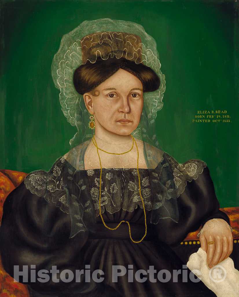 Art Print : Royall Brewster Smith, Eliza R. Read, 1833 - Vintage Wall Art