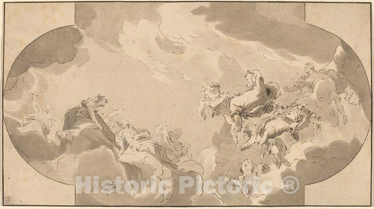 Art Print : Schreuder After de Wit, Ceiling Decoration - Vintage Wall Art