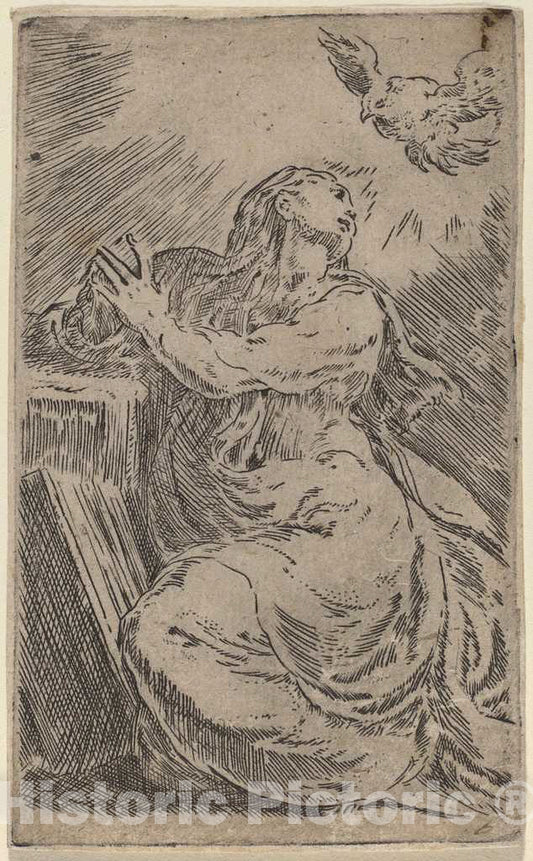 Art Print : Parmigianino, The Annunciation - Vintage Wall Art