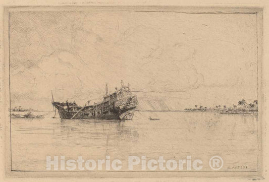 Art Print : N. Artsay, Shipwreck - Vintage Wall Art