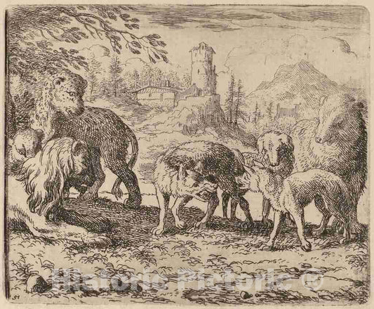 Art Print : Allart Van Everdingen, Reynard Condemned, c.1651 - Vintage Wall Art