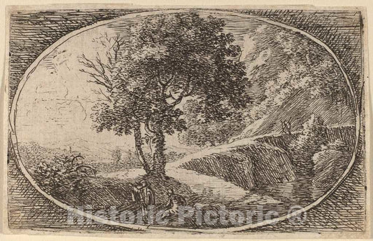 Art Print : Herman Van Swanevelt, A Winding Road - Vintage Wall Art