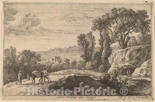 Art Print : Herman Van Swanevelt, Second View of Zugro - Vintage Wall Art