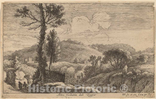 Art Print : Herman Van Swanevelt, Third View of Zugro - Vintage Wall Art