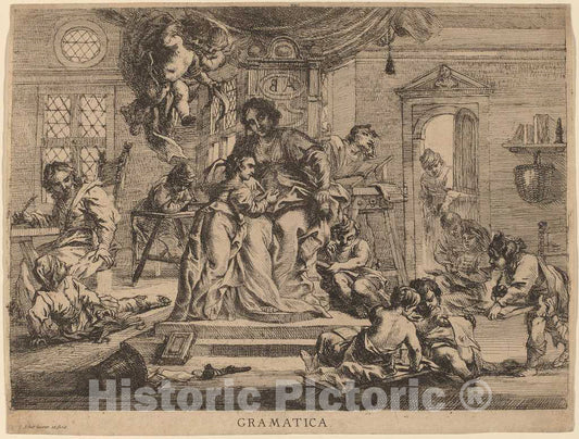 Art Print : Cornelis Schut I, Grammatica - Vintage Wall Art