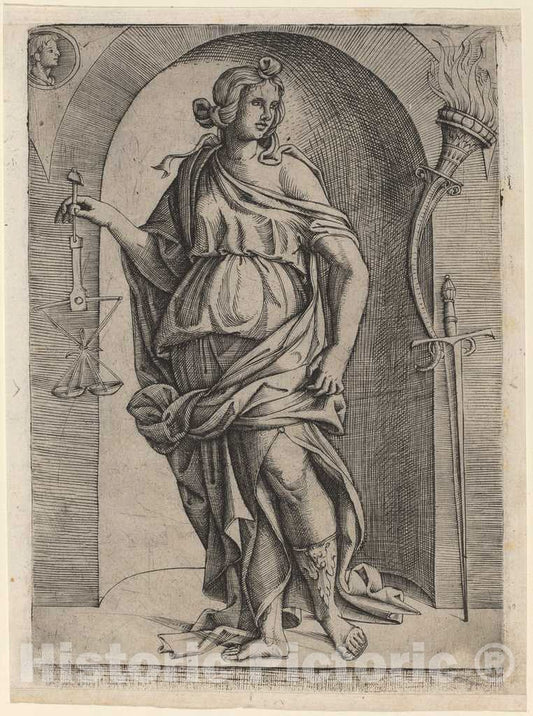 Art Print : Justice, c. 1520 - Vintage Wall Art