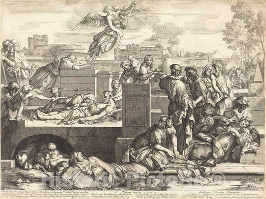 Art Print : SÃ©bastien Bourdon, Aegros Curare, 1658 - Vintage Wall Art