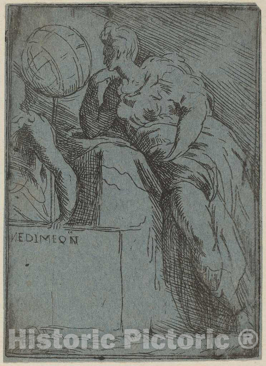 Art Print : Parmigianino, Endymion - Vintage Wall Art