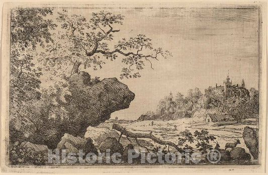 Art Print : Allart Van Everdingen, Branch in The Water, c.1651 - Vintage Wall Art