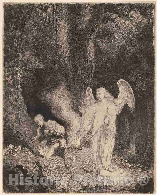 Art Print : Ferdinand BOL, The Sacrifice of Gideon - Vintage Wall Art