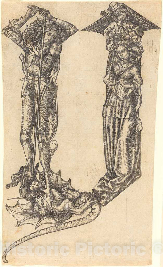 Art Print : The Letter Y, 1467 - Vintage Wall Art