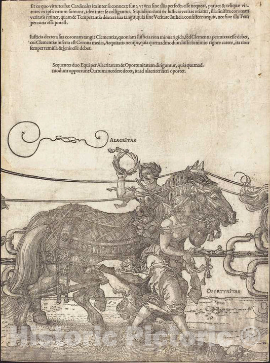 Art Print : Albrecht DÃ¼rer, The Triumphal Chariot of Maximilian I (The Great Triumphal Car) [Plate 4 of 8], 1522 - Vintage Wall Art