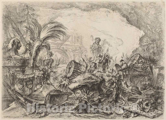 Art Print : Giovanni Battista Piranesi, The Triumphal Arch, c.1755 - Vintage Wall Art