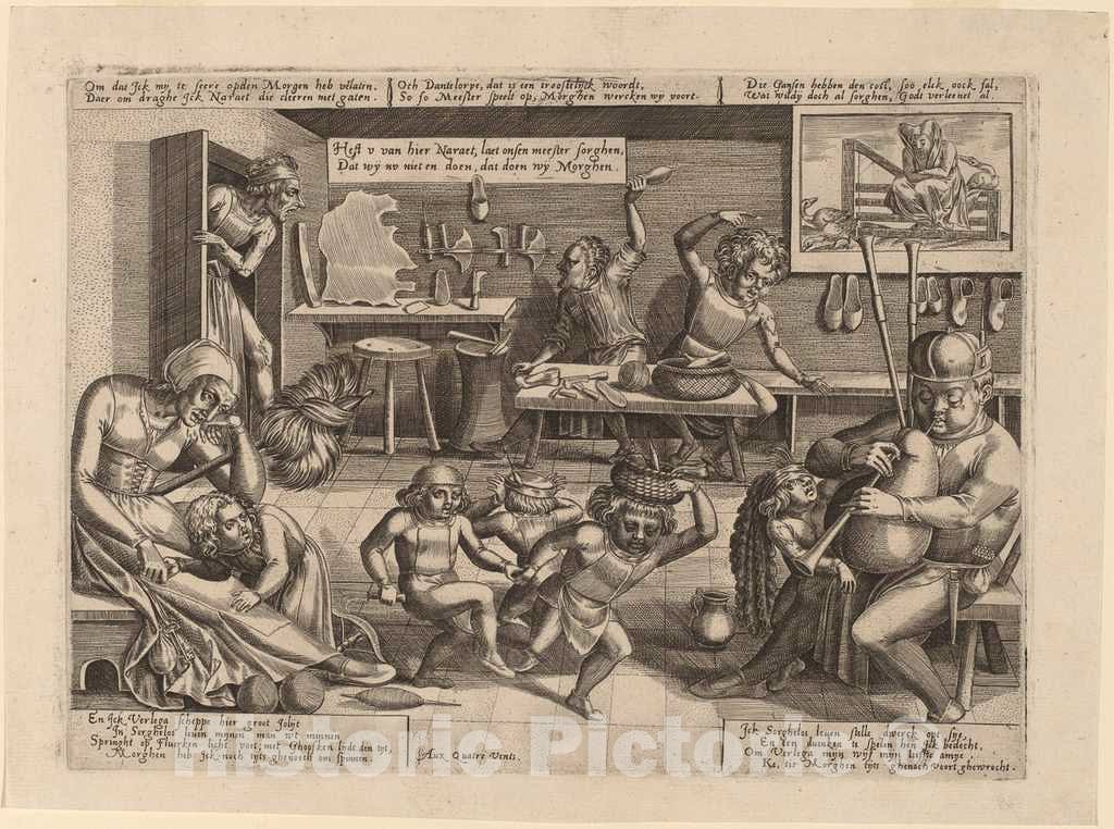 Art Print : Pieter Balten, The Dissolute Household - Vintage Wall Art