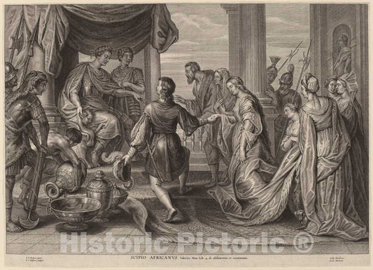 Art Print : Bolswert After Rubens, Scipio Africanus - Vintage Wall Art