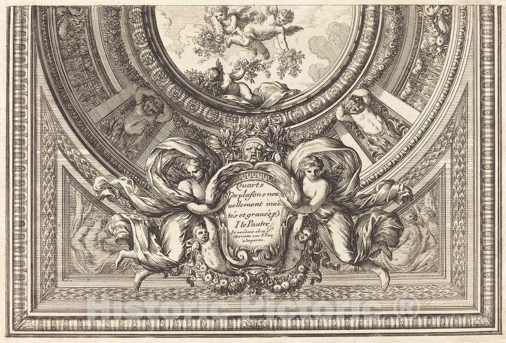 Art Print : Jean Lepautre, Title Page - Vintage Wall Art