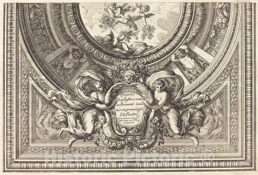 Art Print : Jean Lepautre, Title Page - Vintage Wall Art