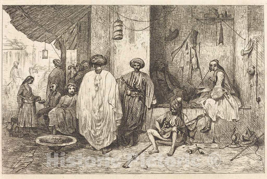 Art Print : Alexandre-Gabriel Decamps, Le Corps de Garde, in or After 1834 - Vintage Wall Art