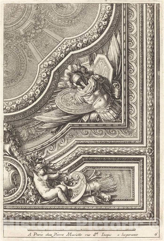 Art Print : Jean Lepautre, Quarts de plafons - Vintage Wall Art