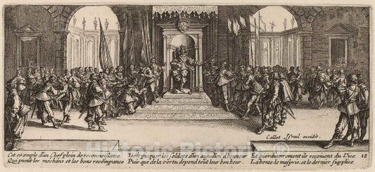 Art Print : Van Schagen After Jacques Callot, Distribution of Rewards - Vintage Wall Art