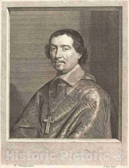Art Print : Morin After Champaigne, Pierre Berthier - Vintage Wall Art