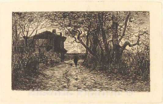 Art Print : Adolphe Appian, A Gorge de Loup - Vintage Wall Art