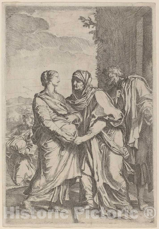 Art Print : Carlo Maratta, The Visitation - Vintage Wall Art