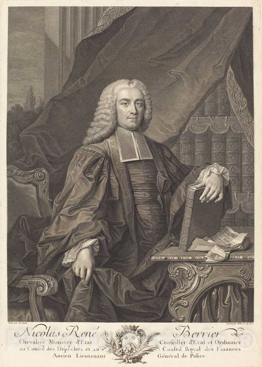 Art Print : Wille After Delyen, Nicolas Rene Berryer - Vintage Wall Art