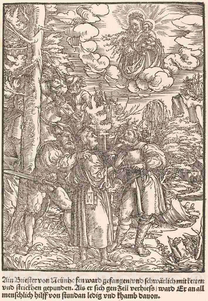 Art Print : Ain Briester von Neunhe, c. 1503 - Vintage Wall Art