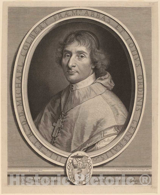 Art Print : Schuppen After Lefebvre, Michel Colbert, 1680 - Vintage Wall Art