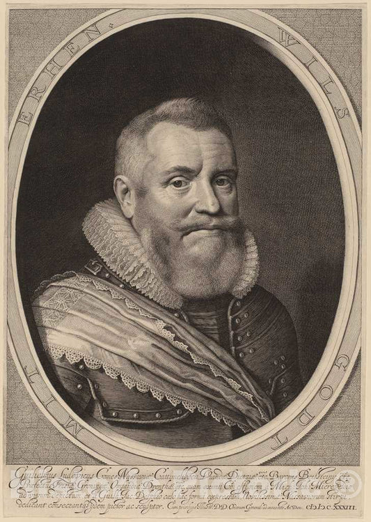 Art Print : Delff After Michiel Van Miereveld, William Louis, Count of Nassau-Beilstein, 1633 - Vintage Wall Art