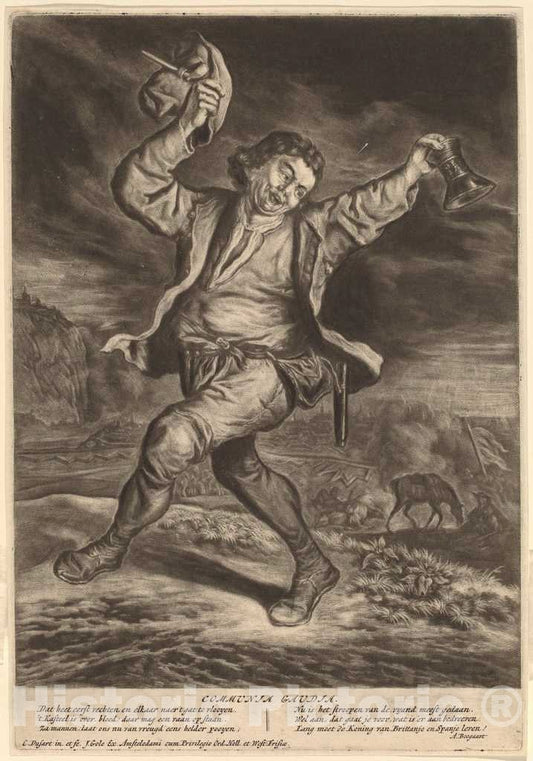 Art Print : Cornelis Dusart, The Happy Patriot, in or After 1695 - Vintage Wall Art