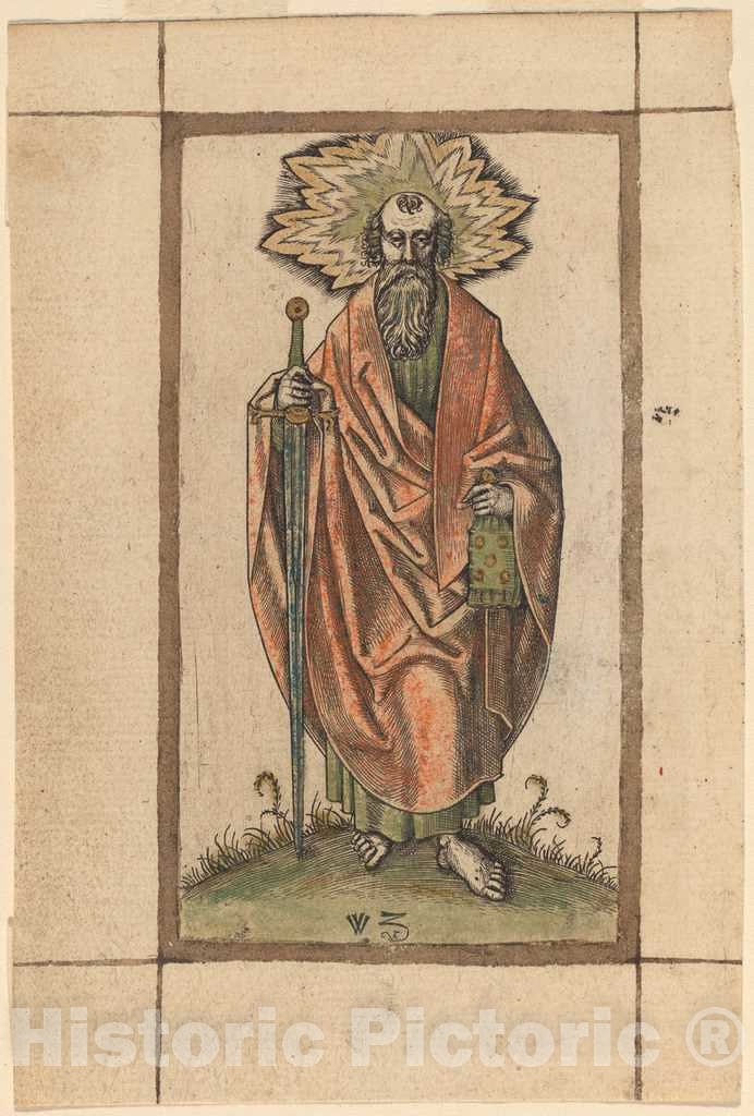 Art Print : Saint Paul, 16th Century - Vintage Wall Art