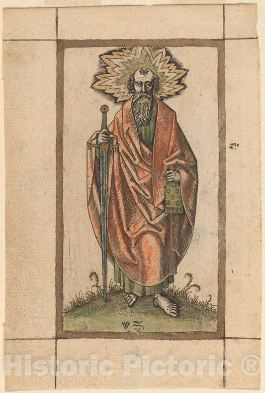 Art Print : Saint Paul, 16th Century - Vintage Wall Art